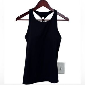 Old Navy - Power Soft - crew nexk twist back Black Tank Top